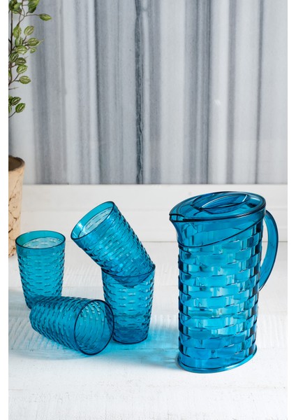 Nefnefhome_Bager Rattan 5 Parça Su Seti