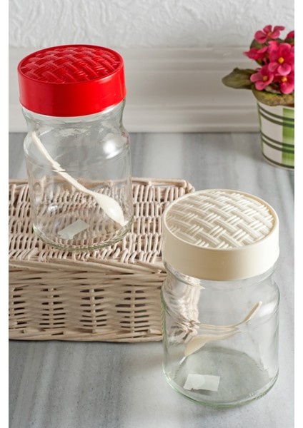 Nefnefhome_Bager 2'li Rattan Boğumlu Kavanoz 720Cc