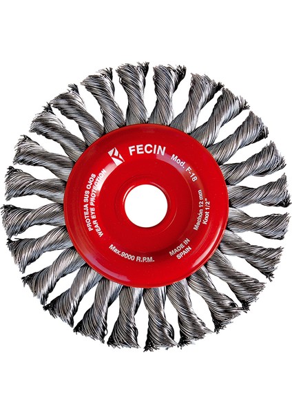 18170128Ek22 Burgulu Daire Tel Fırça 175 Mm