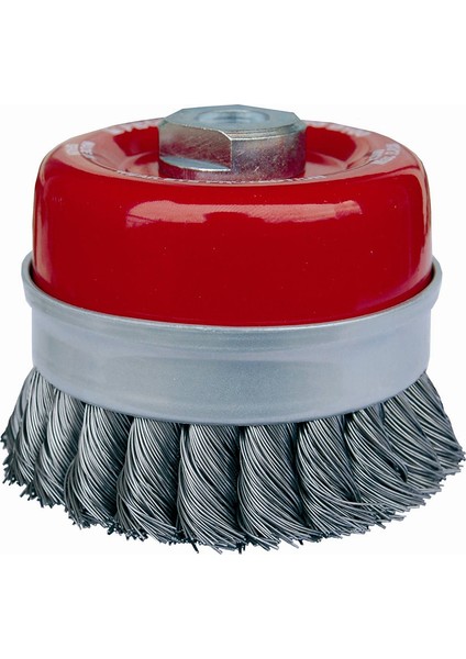 250801Ekm14 Burgulu Çanak Tel Fırça 80 Mm Standart