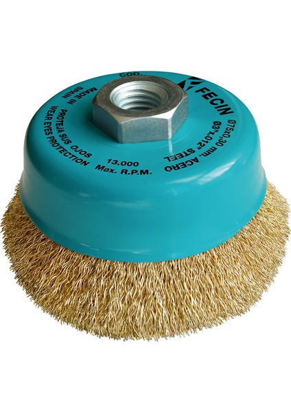 Elar240750Cgm14 Saçaklı Çelik Tel Fırça 75 Mm