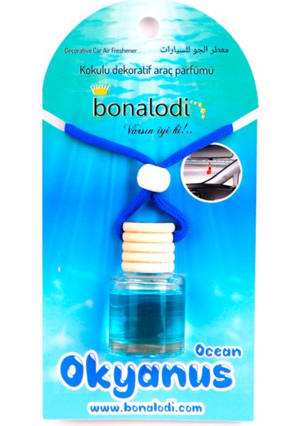 3 Adet Okyanus Ferah Oto ve Oda Kokusu 10 ml