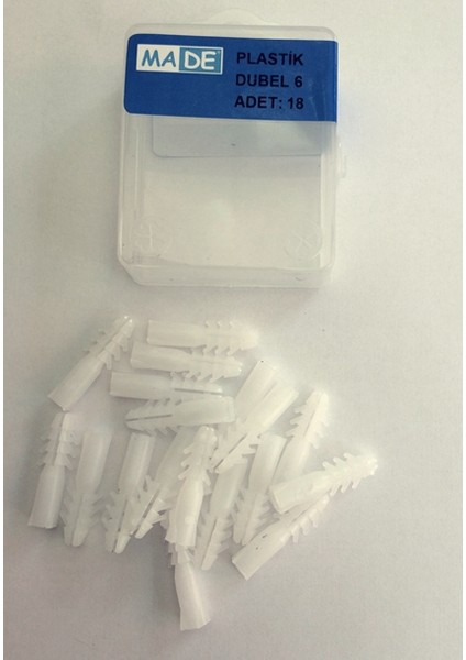 Kaliteli Plastik Dübel 6Mm (18Adet ) fiyatları
