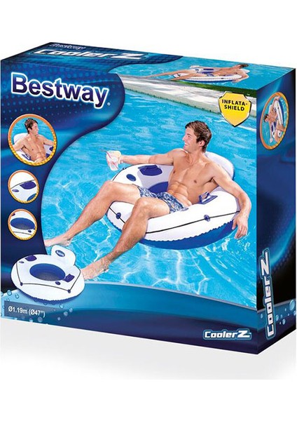 Predatorfun Şişme Deniz Yatağı Yuvarlak Altı Fileli Bardaklıklı 43108 modelleri