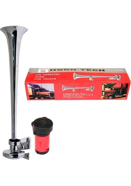 MARİNE KORNA KROM TEKLİ MOTORLU 12V