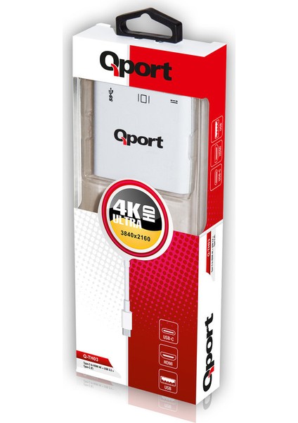 Type-C To HDMI 4K(3840*2160) +USB 3.0+Type-C (F) 4K Çevirici Converter