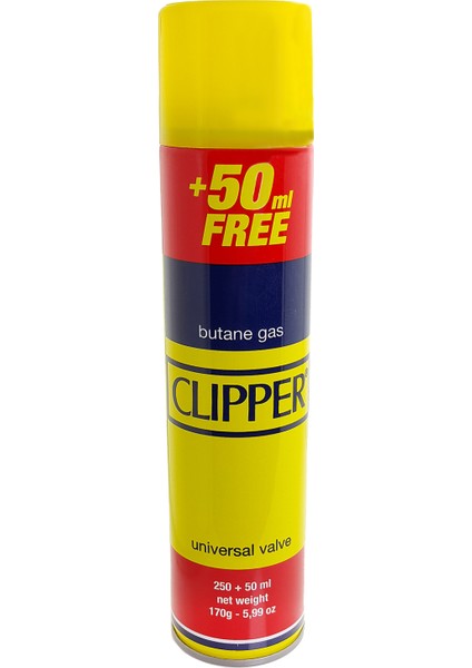 Clipper 300 Ml. Universal Butane Gas Çakmak Gazı Hu75