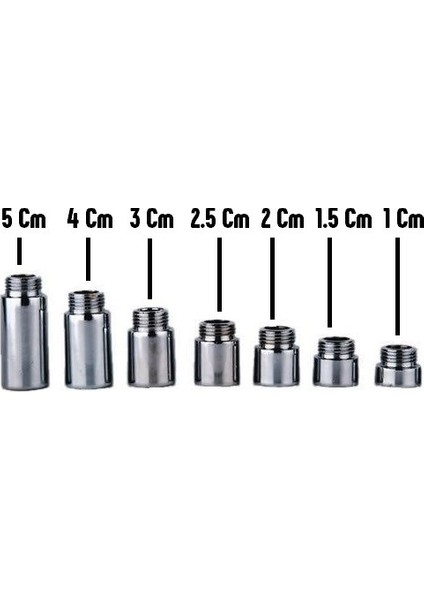Musluk Uzatma Krom 1/2 2 Cm