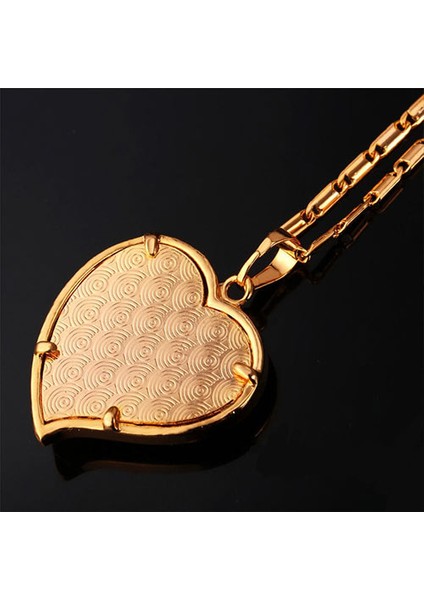 Kalp İçinde Allah Yazılı 18K Altın Kaplama Bayan Kolye Zirkon Taşlı fırsatları