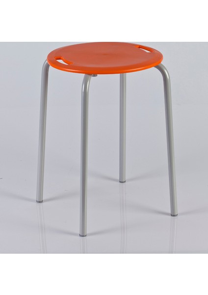 Banyo Taburesi Metal Ayak Turuncu M-KV18-08