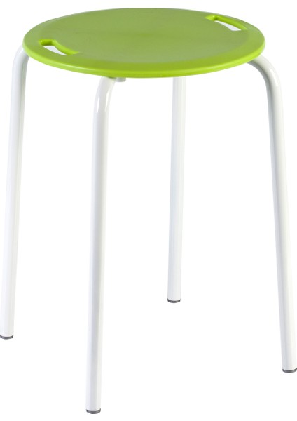 Banyo Taburesi Metal Ayak Yeşil M-KV18-05