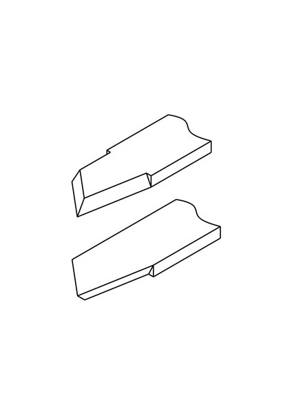 817510 Ahşap Torna Bıçağı Kare Sonlu Sağ Ağız 14X105 Mm