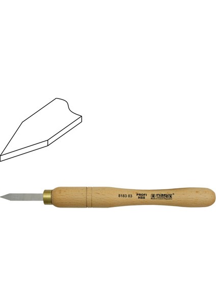 818303 Hss Mini Ahşap Torna Bıçağı Ayırma Ağız 8X50 Mm