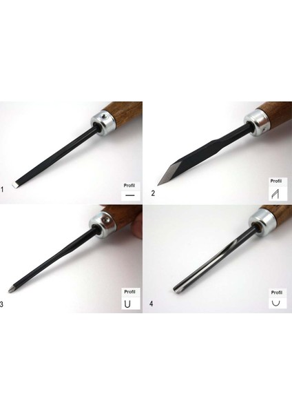 868700 Profi Linol Avuç İçi Ahşap Oyma Seti 8 Parça fiyatları