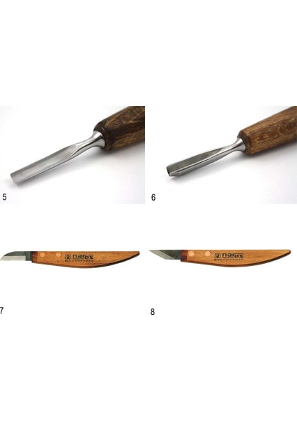 869010 Profi Ahşap Ufak Detay Oyma Iskarpela Seti 8 Parça modelleri