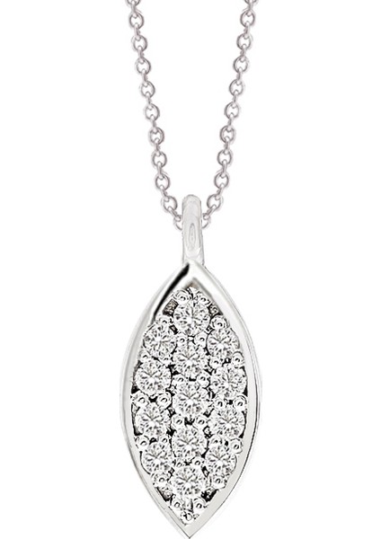 Altınsepeti Pırlantalı İllüzyon Markiz Modeli Kolye As10Pkl