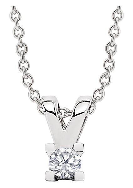 Altınsepeti Tektaş Pırlanta Kolye 0,12 Ct As5Pkl