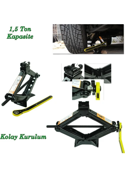 Stılson 1.5 Ton Cırcır Kollu Kriko