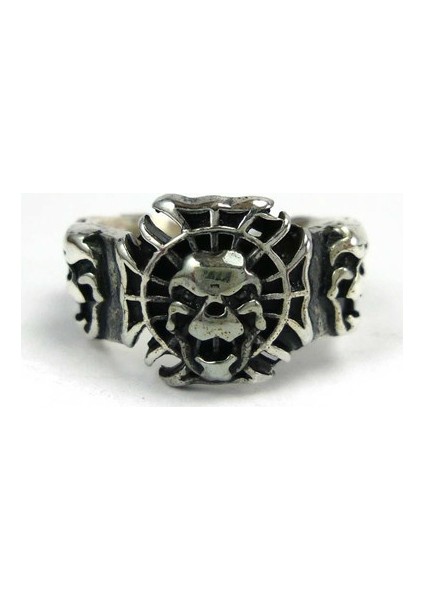 Gotik Kurukafa Skull Gümüş Erkek Yüzüğü fiyatları