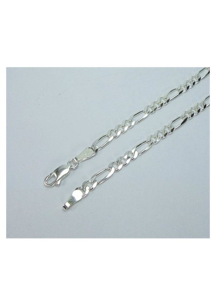 Figaro Gümüş Erkek Bileklik Künye Orta 5mm 6,5Gr