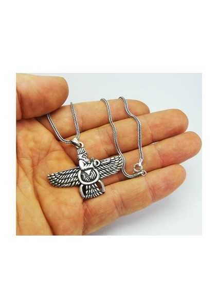 Ahura Mazda Gümüş Kolye Ucu - 50Tl Lik Kolyesyle fiyatları