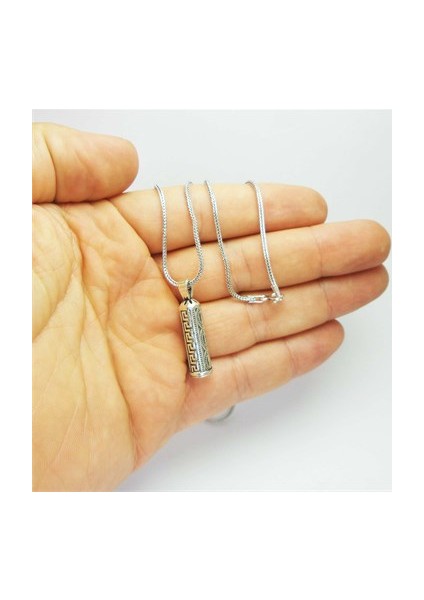 Erkek Gümüş Cevşen Muska - 60Tl Lik Kolyesiyle fiyatları