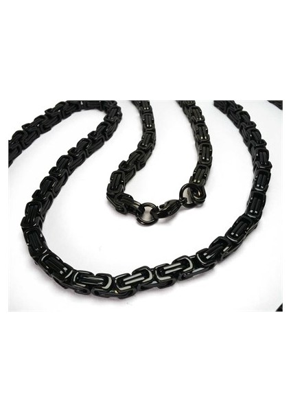 Erkek Çelik Zincir Kolye + Bileklik Set