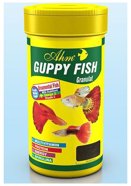 Guppy Granulat Lepistes Balık Yemi 250 Ml