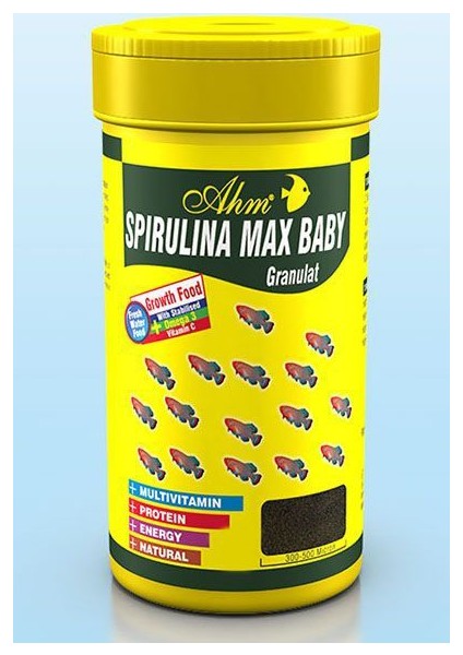 Spirulina Max Baby Granulat Yavru Balık Yemi 100 Ml