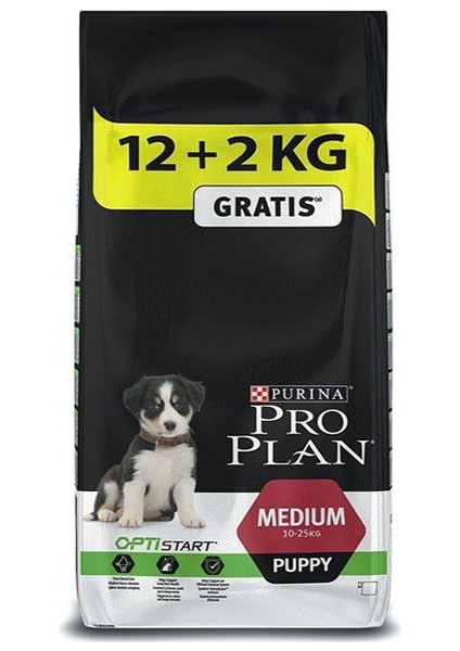 Pro Plan Puppy Tavuk ve Pirinçli Orta Irk Yavru Köpek Maması 12kg + 2kg HEDİYE!