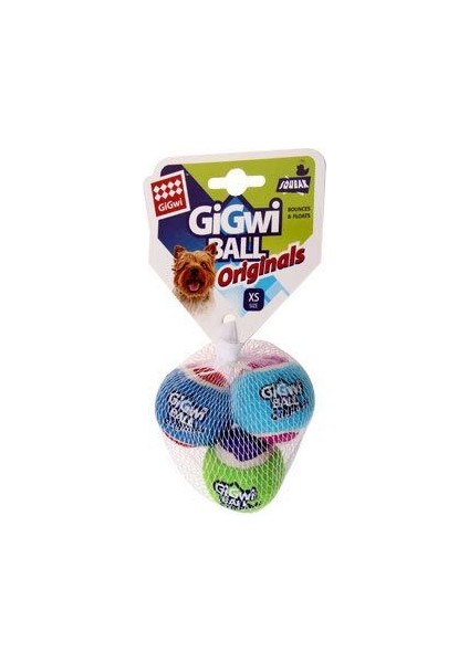 6120 Gigwi Ball Tenis Topu Köpek Oyuncağı 3'Lü 4 Cm