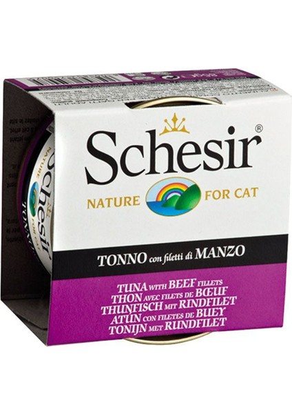 Jel İçinde Ton Balıklı & Sığır Etli Konserve Kedi Mamasi 85 Gr