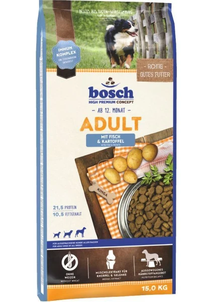 Fish & Potato Balıklı Patatesli Yetişkin Köpek Maması 15 Kg