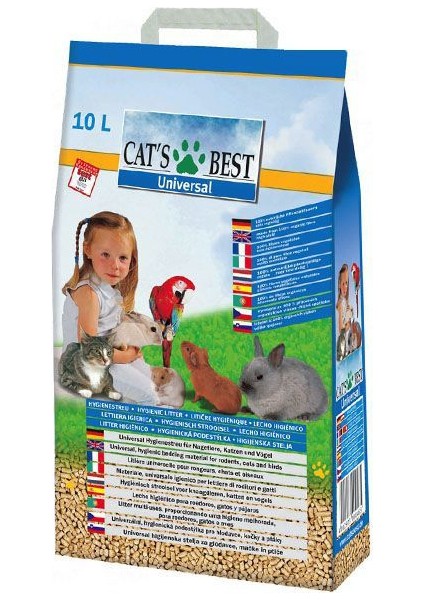 Universal Bitkisel Kuş Kemirgen Ve Kedi Kumu 10 Lt (5,5 Kg)
