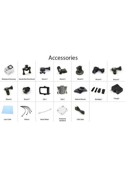Hk 303 4K Sports Aksiyon Kamera Wifi modelleri