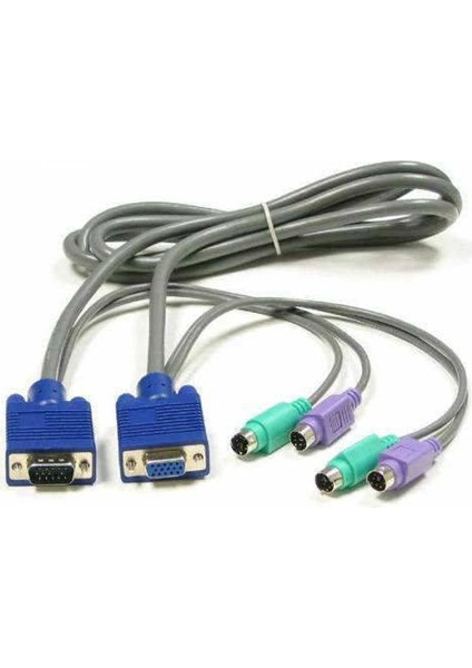 Kvm Switch Kablosu Erkek Dişi Kablo Ps2