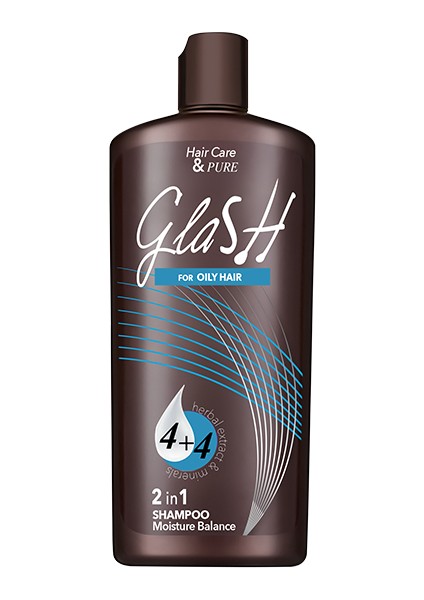 Glash 2İn 1 Şampuan Ve Saç Kremi 600 Ml / Yağlı Saçlar