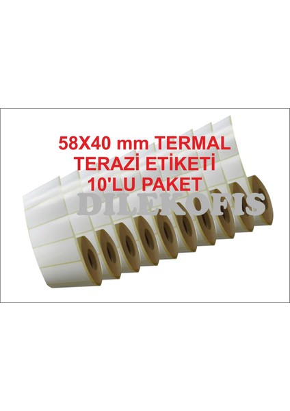 40X58 Termal Terazi Etiketi 10 Ad. / Paket