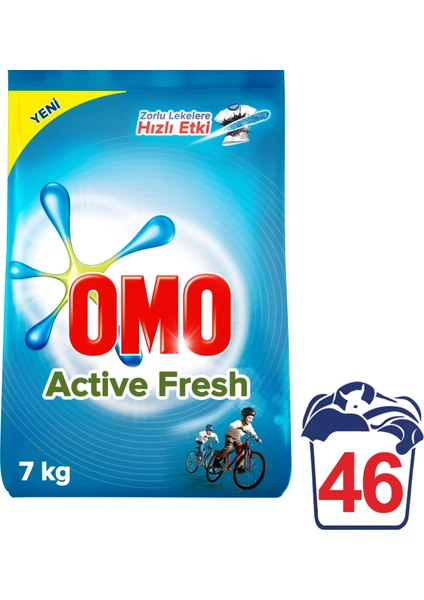 Toz Çamaşır Deterjanı Active Fresh 46 Yıkama 7 Kg