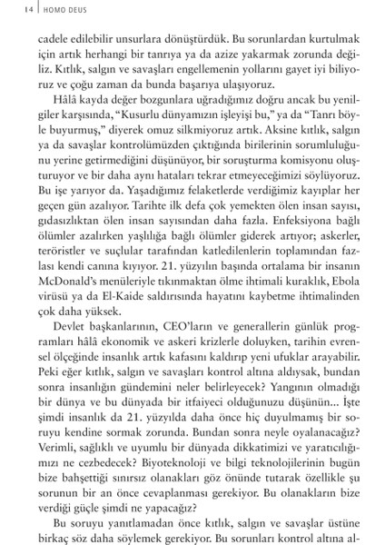 Homo Deus Yarının Kısa Bir Tarihi - Yuval Noah Harari