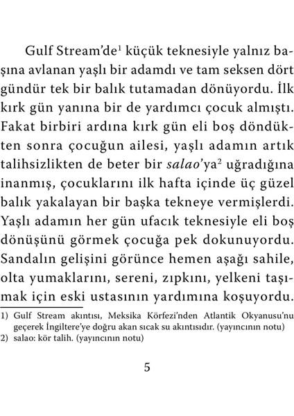 Yaşlı Adam Ve Deniz - Ernest Hemingway