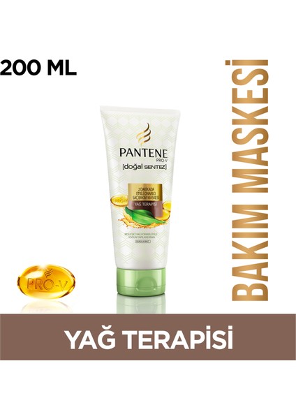 Doğal Sentez Saç Bakım Maskesi 2 Dakikada Etkili Onarıcı Yağ Terapisi 200 ml