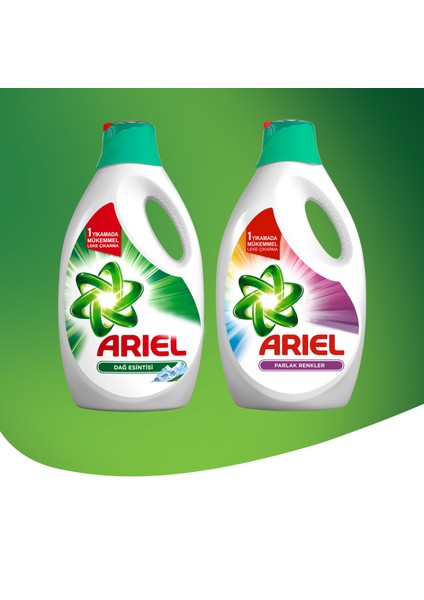 Sıvı Çamaşır Deterjanı Parlak Renkler 33 Yıkama + Fairy Sıvı Bulaşık Deterjanı 675 ml