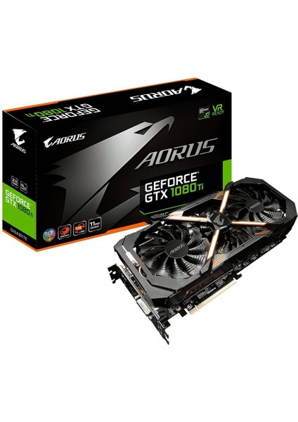 Aorus GTX 1080 TI 11GB 352Bit GDDR5X PCI-E 3.0 Ekran Kartı GV-N108TAORUS-11GD