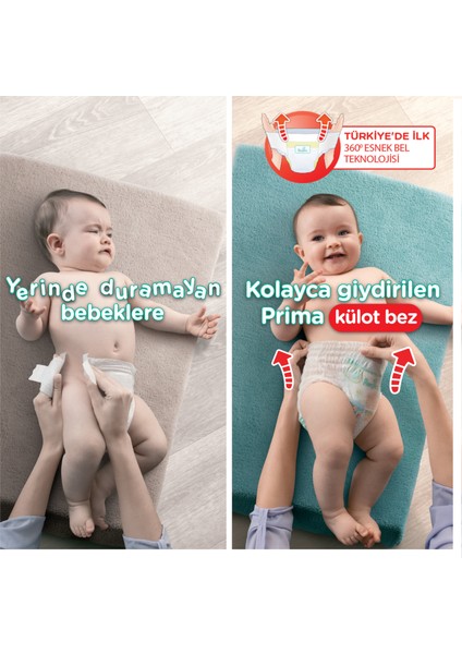 Pants Külot Bebek Bezi 3 Beden Midi Deneme Paketi 26 Adet