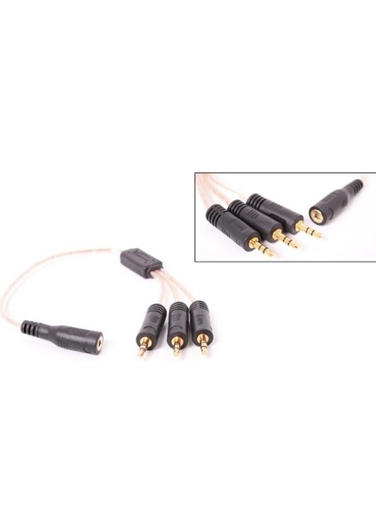Stereo Dişi 3 Stereo Erkek Çevirici