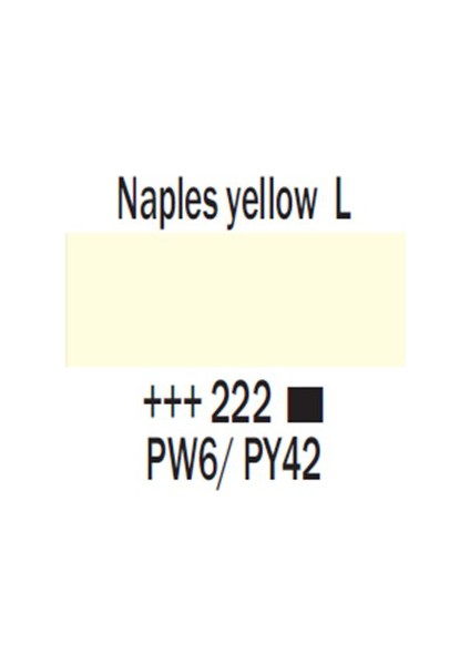 Amsterdam Akrilik Boya 120 Ml 222 Naples Yellow Light