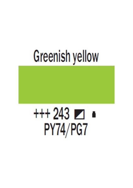 Amsterdam Akrilik Boya 120 Ml 243 Greenish Yellow