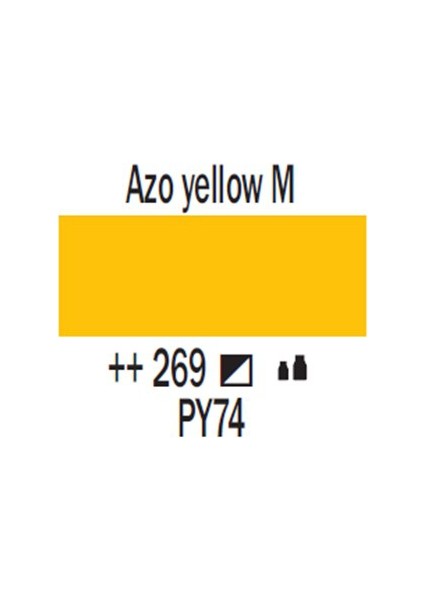 Amsterdam Akrilik Boya 120 Ml 269 Azo Yellow Medium