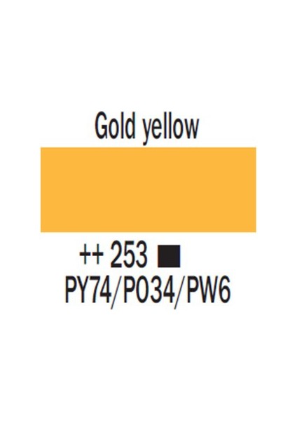 Amsterdam Akrilik Boya 120 Ml 253 Gold Yellow